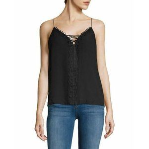 Ella Moss Lace-up Camisole Black (  S )